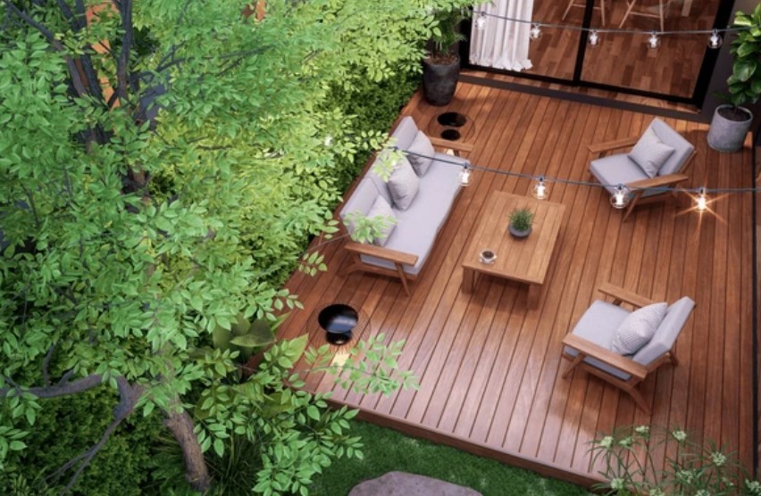 drewniane meble ogrodowe